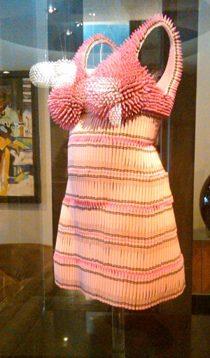 Pink Slip made of crayons at the Hotel Preston!