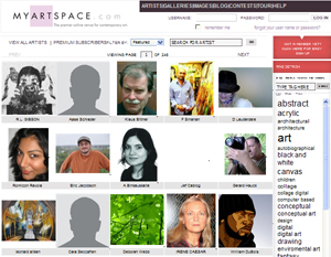 MyArtSpace.com Featured Artist Screen Shot of Artist R.L. Gibson!