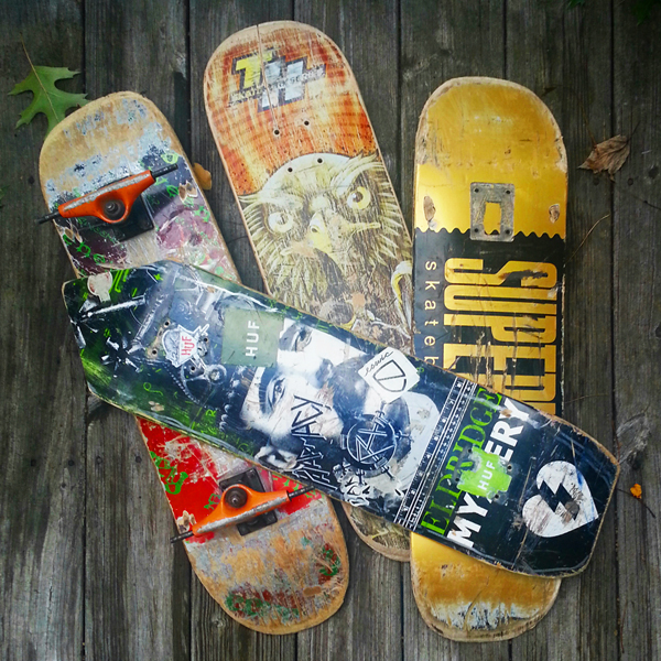 Skate Decks for The Dark Slide project by Artist R.L. Gibson sponsored by Dubuque Area Arts Collective!