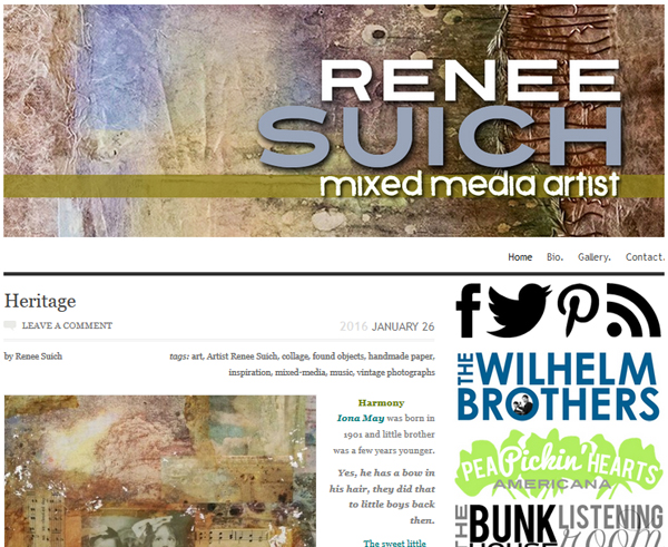 Check out the website of mixed-media artist Renee Suich!