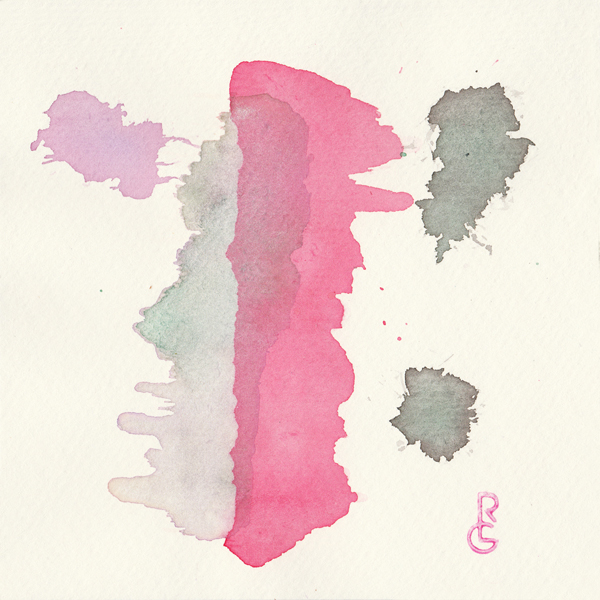 Pulse (5"x5" watercolor) by R.L. Gibson